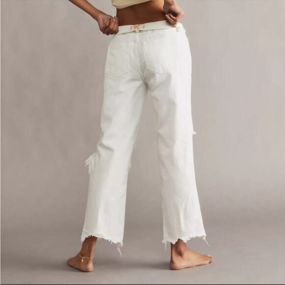 NWT Free People Maggie Mid Rise Straight Leg Jeans - Picture 2 of 9